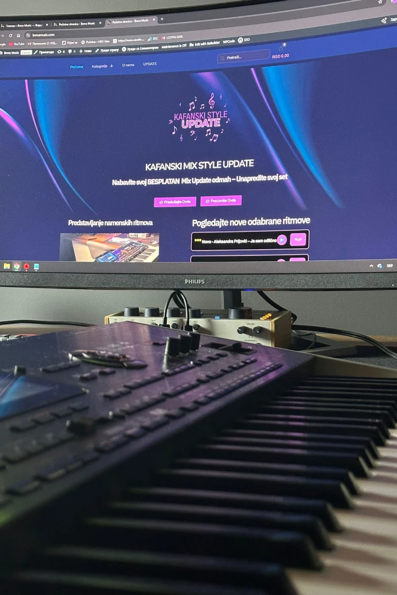 BRMA Music pop-folk namenski ritmovi za klavijature