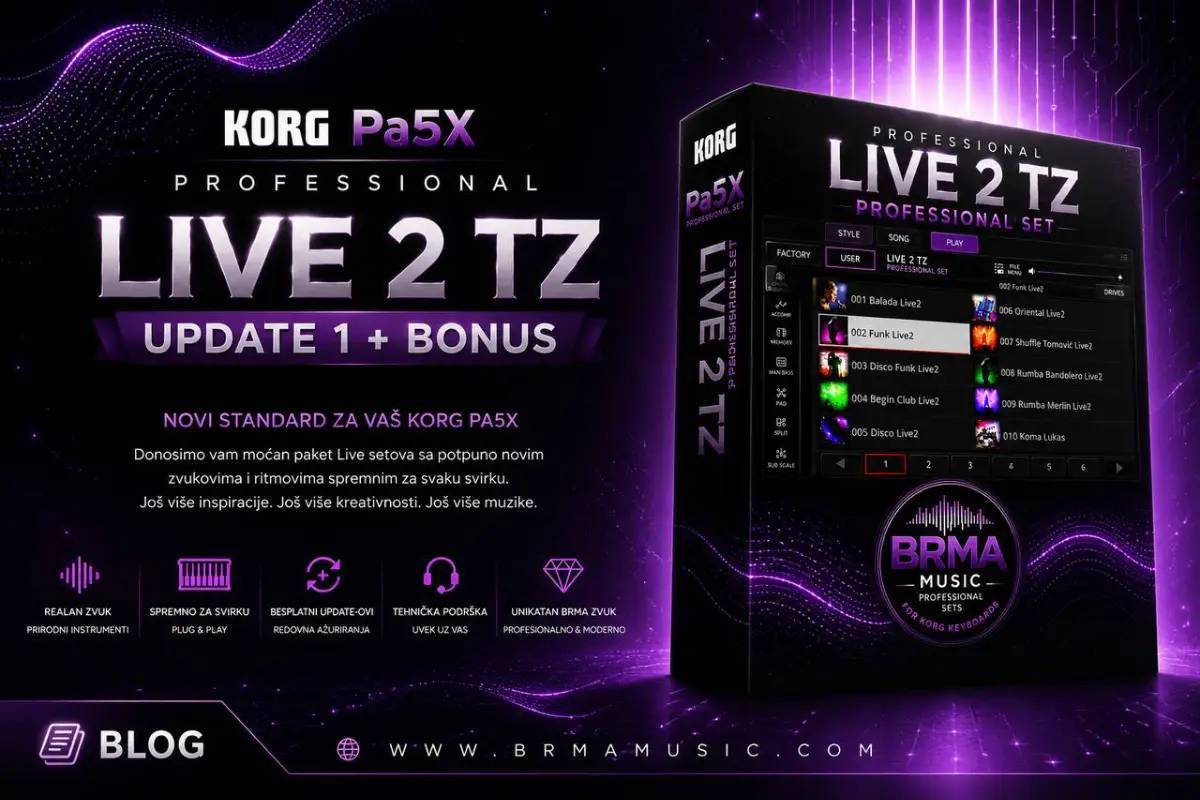 Novi update za PA5X - BRMA STYLE Update LIVE2 TZ + Bonus